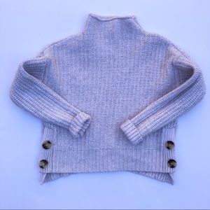 Madewell Side Button Mockneck Size XS